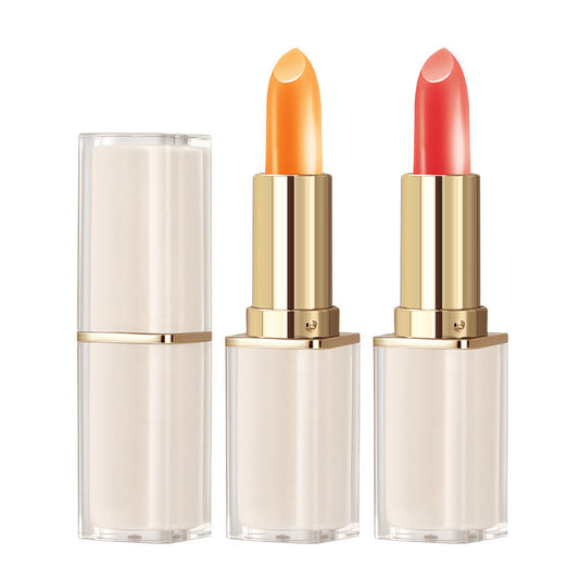 Carotene color-changing lip balm, moisturizing, temperature-sensitive lipstick, non-sticky, long-lasting, and prevents dryness